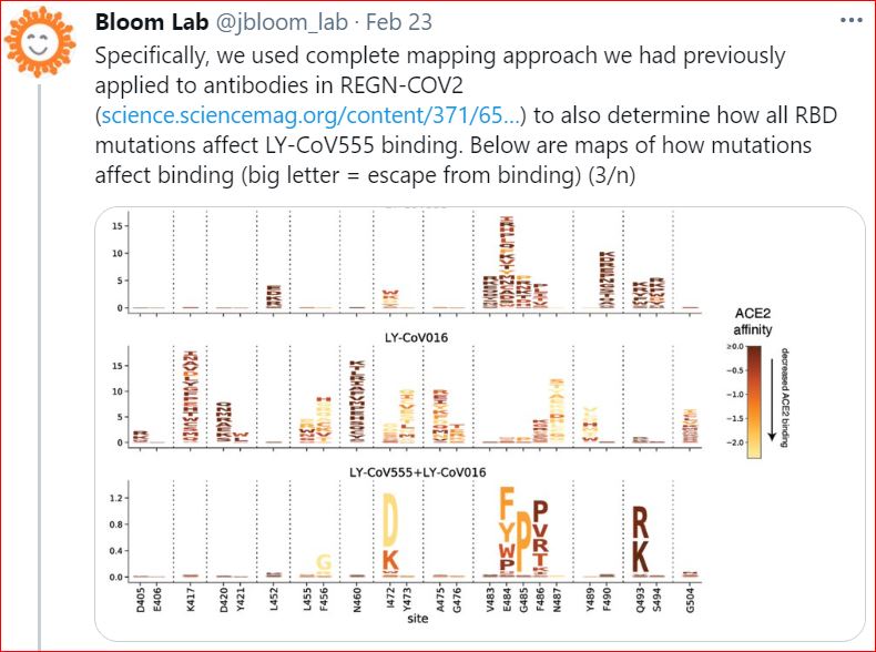 TweetOfBloomLab bamlanivimabEscapeMutations